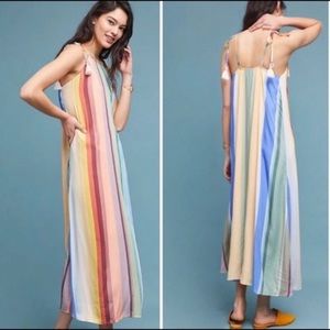 Anthropologie Rio de Janeiro Rainbow Maxi Dress